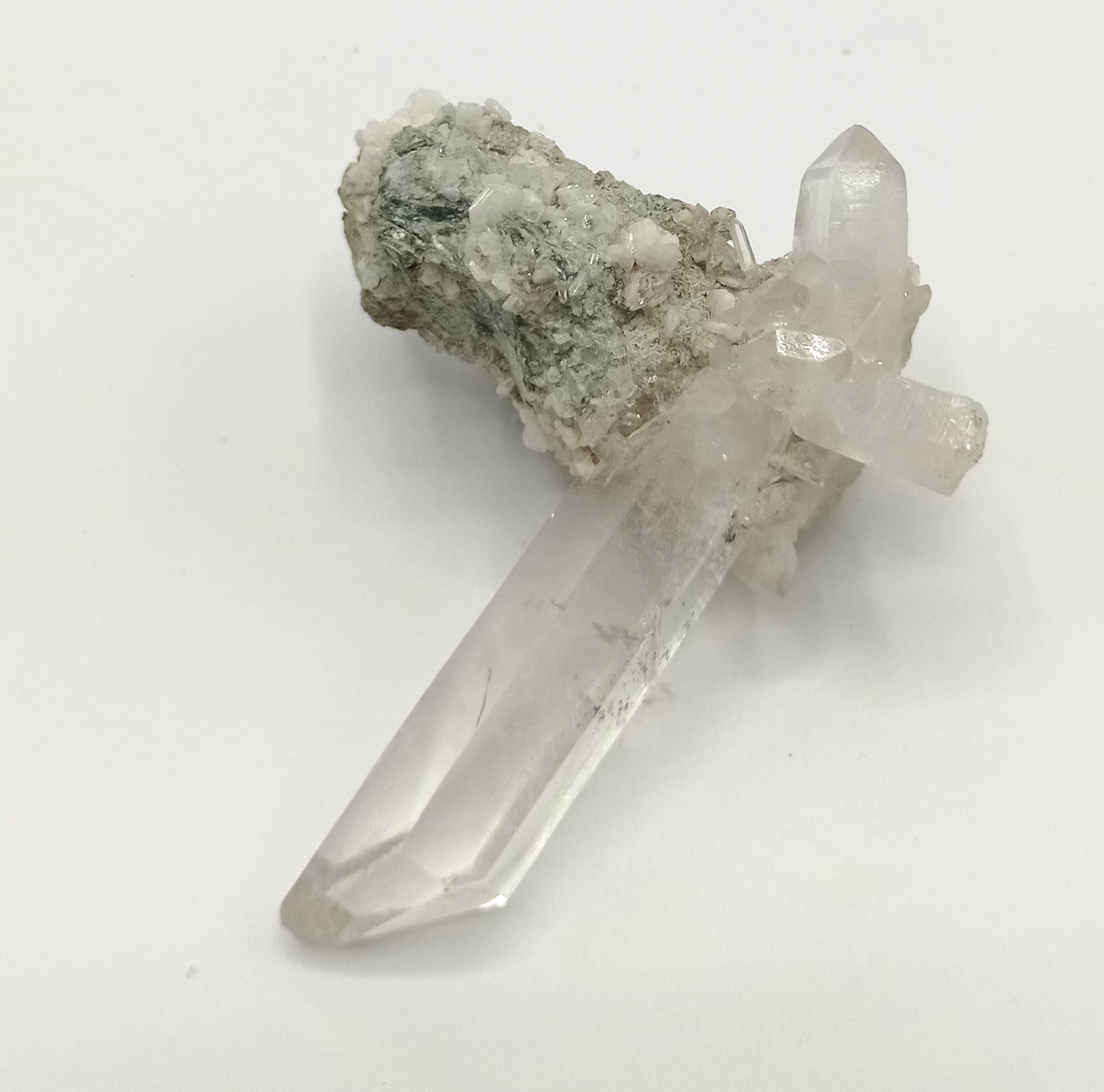 Quartz et Albite, Plateau d’Emparis, Oisans, Isère.