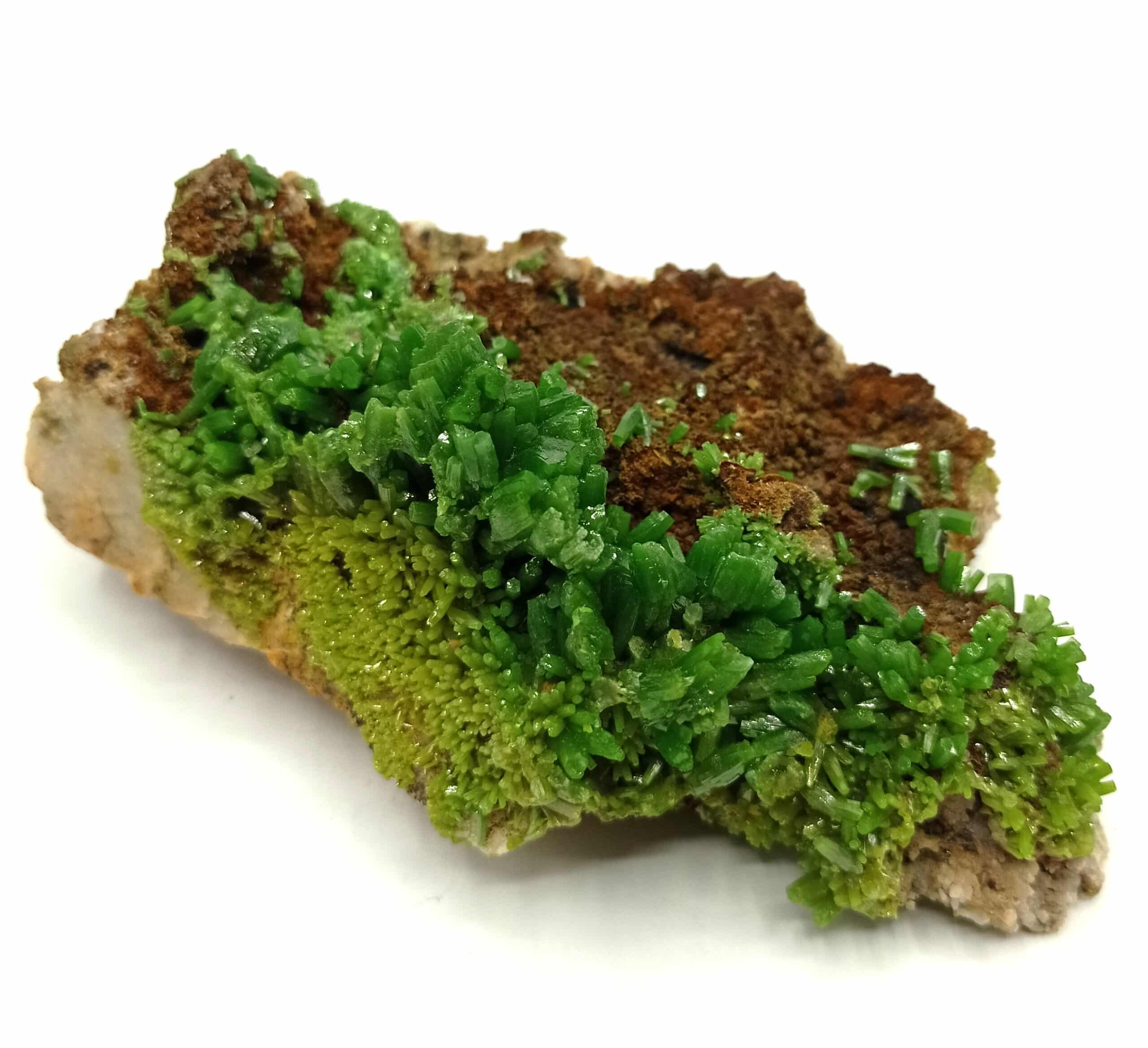 Pyromorphite, Mine des Farges, Ussel, Corrèze, Limousin.