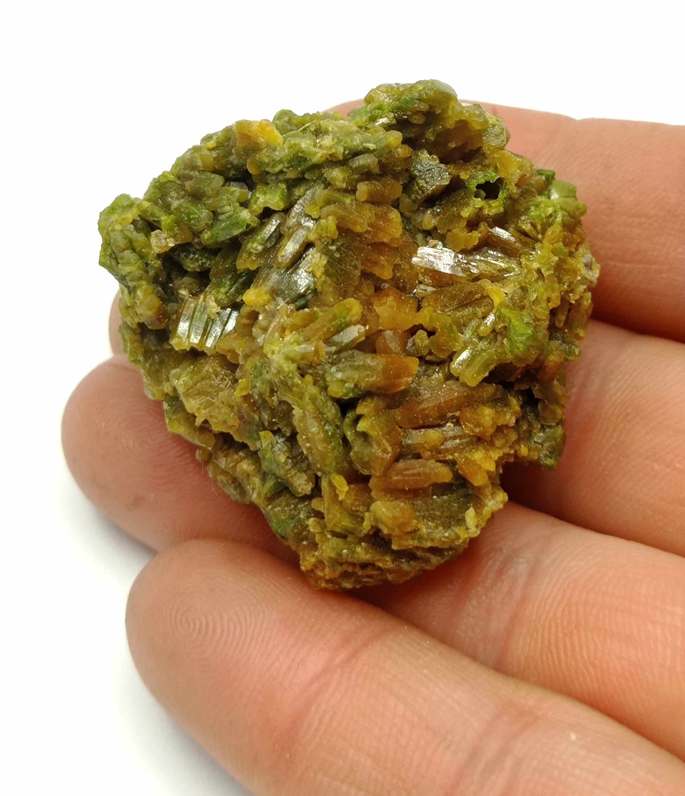 Pyromorphite bicolore, Mine des Farges, Ussel, Corrèze.