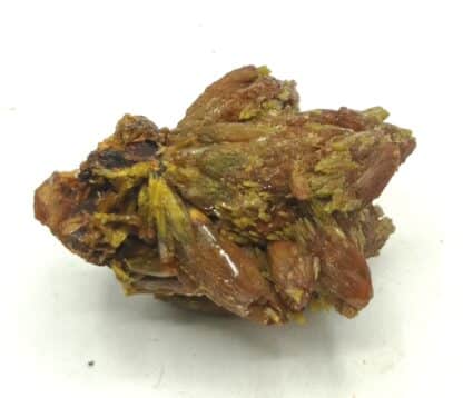 Pyromorphite double génération, Mine des Farges, Ussel, Corrèze.