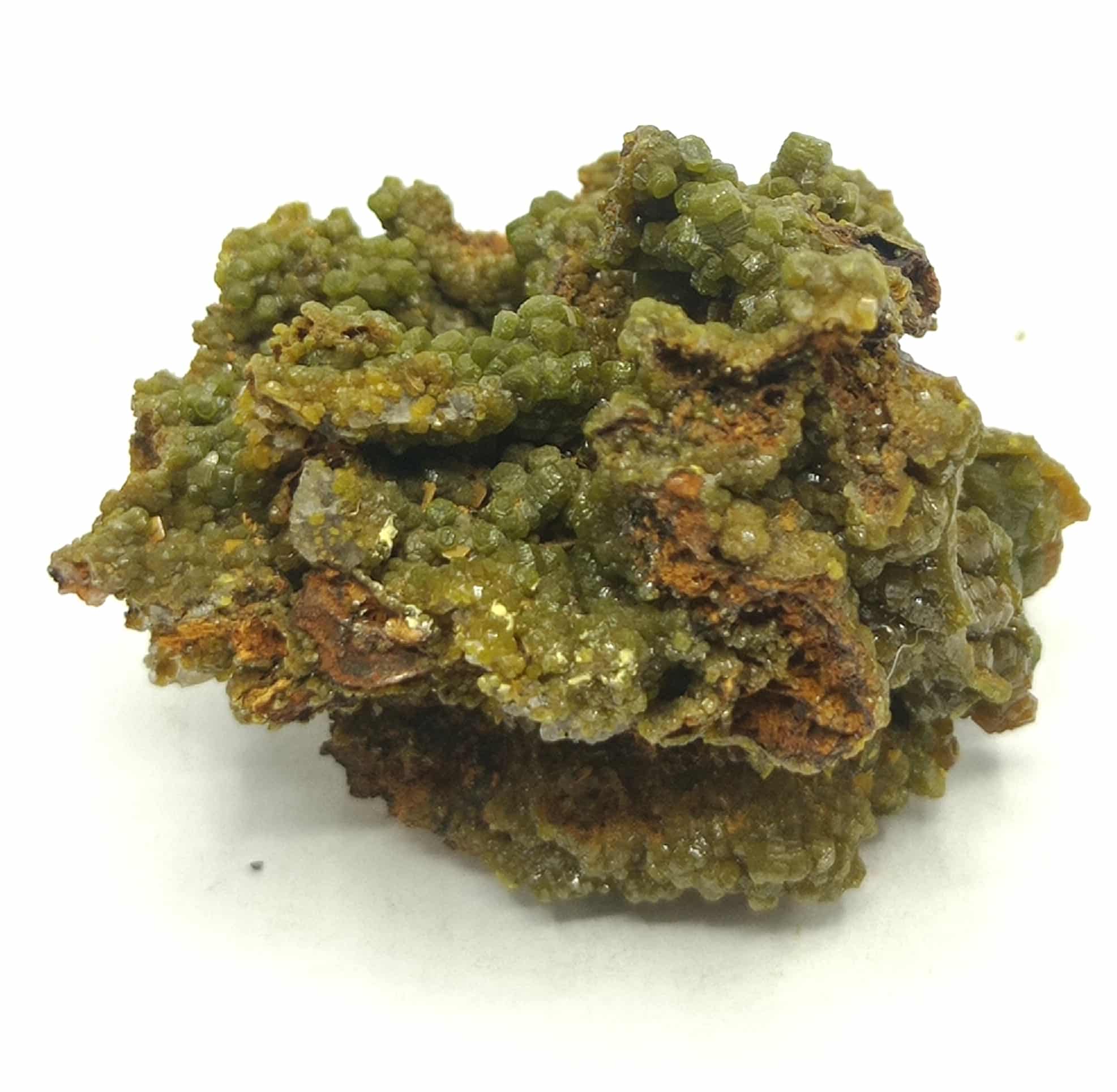 Cristaux de Pyromorphite, Mine des Farges, Ussel, Corrèze.