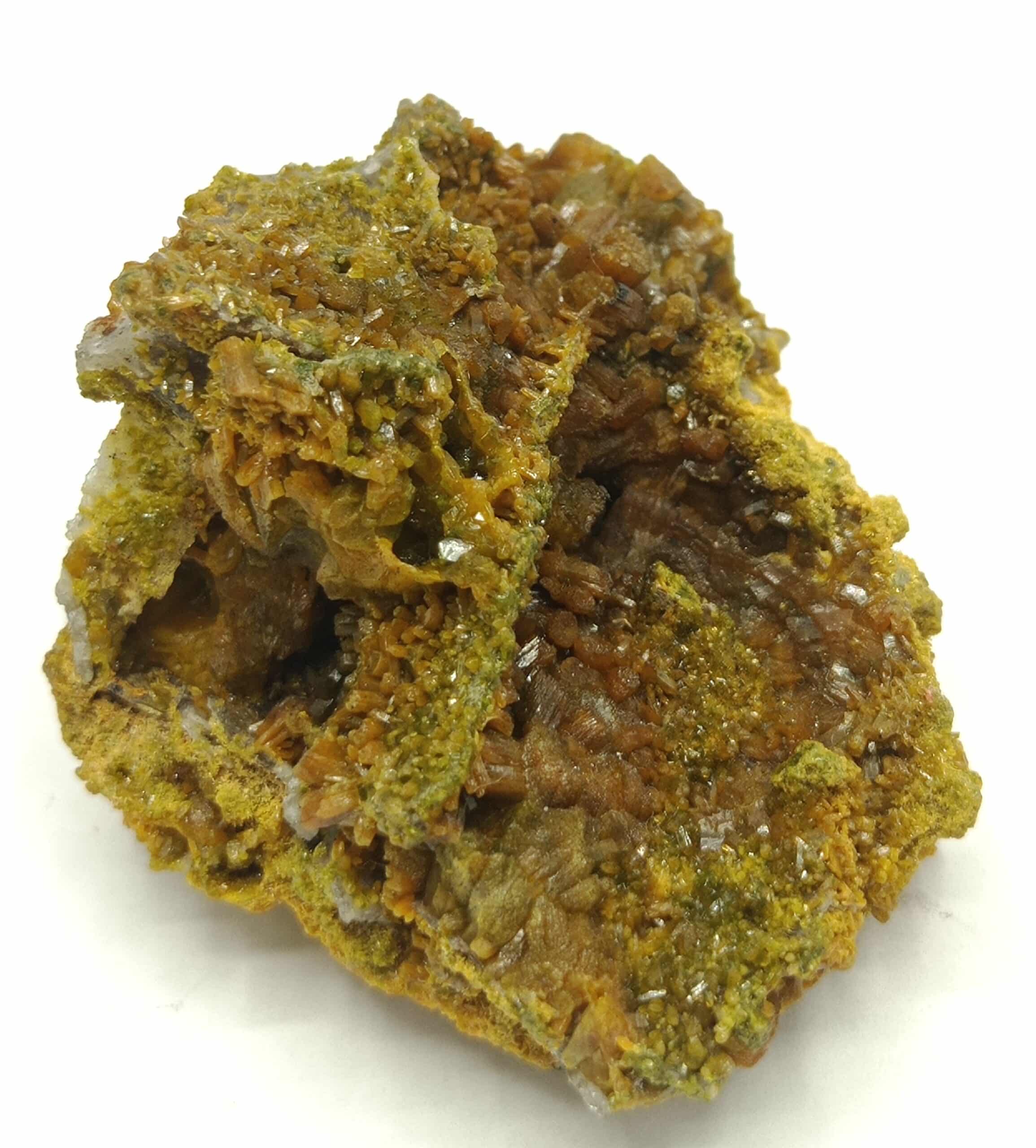 Pyromorphite, Mine des Farges, Ussel, Corrèze.