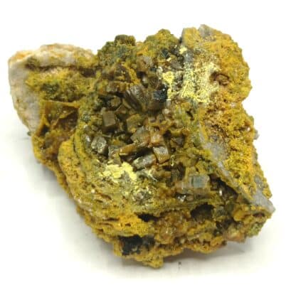 Pyromorphite, Mine des Farges, Ussel, Corrèze.