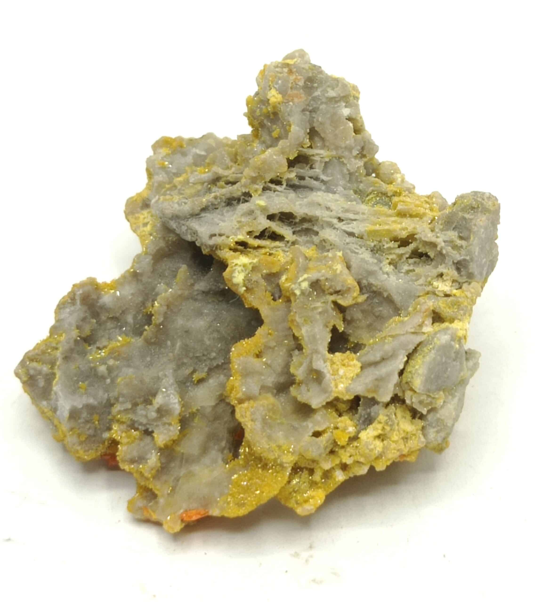 Wulfénite et Pyromorphite, Les Farges, Ussel, Corrèze.