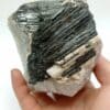 Tourmaline (Schorl), Saint-Chely-d’Apcher, Lozère.