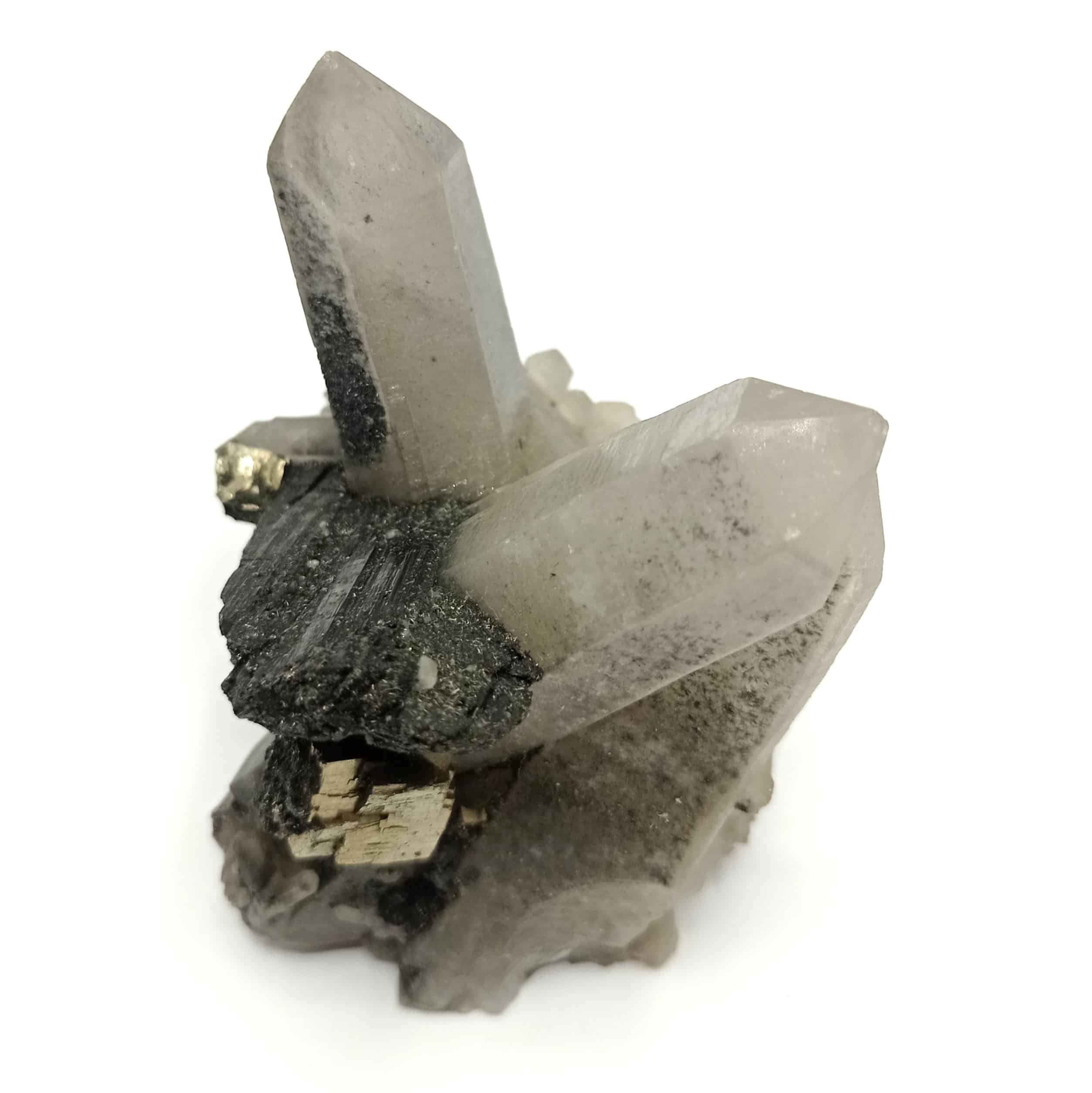 Wolframite, Pyrite et Quartz, Mine San Cristobal, Bolivie.