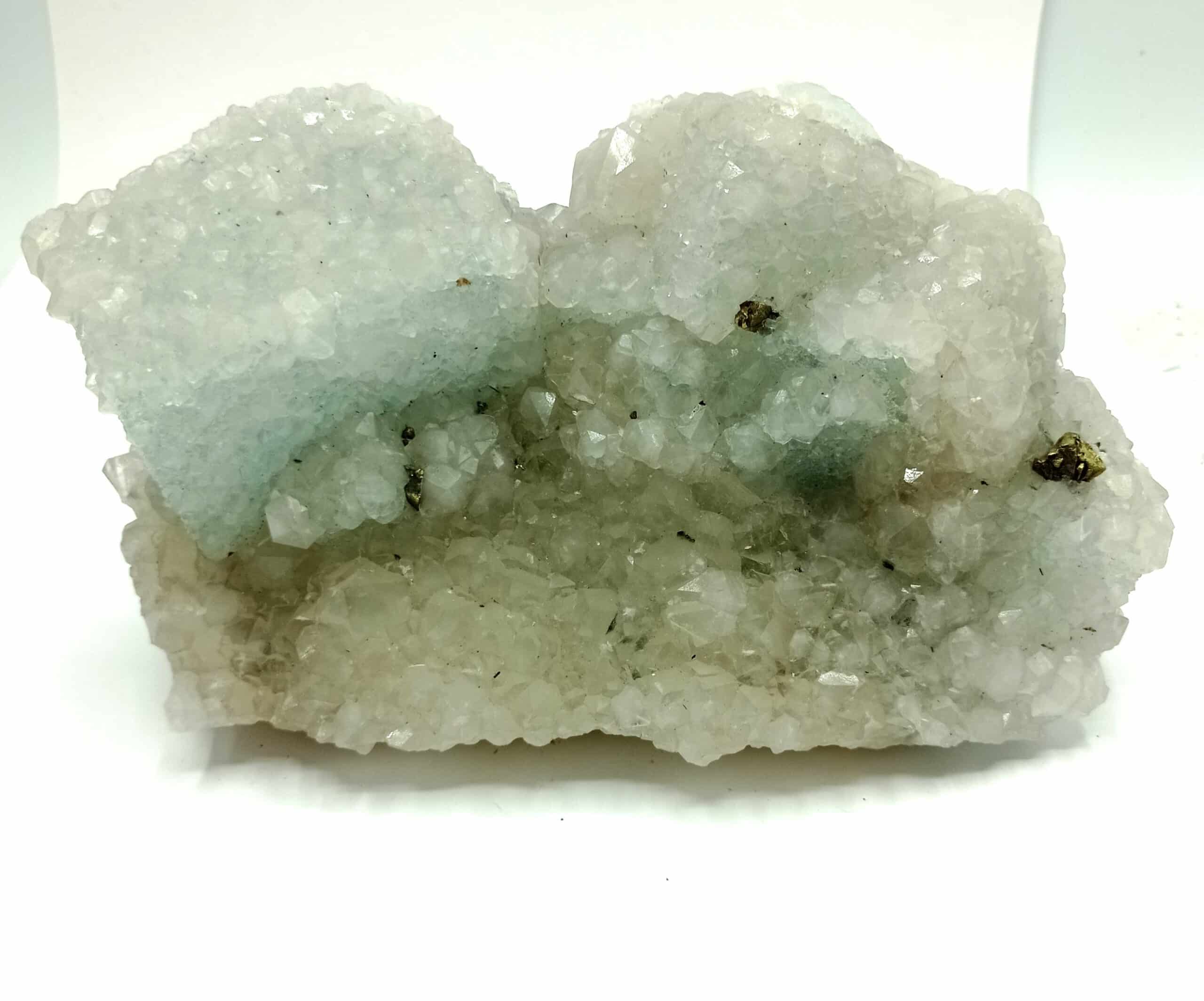 Fluorite (Fluorine), Quartz et Chalcopyrite, Le Burc (Burg), Tarn.