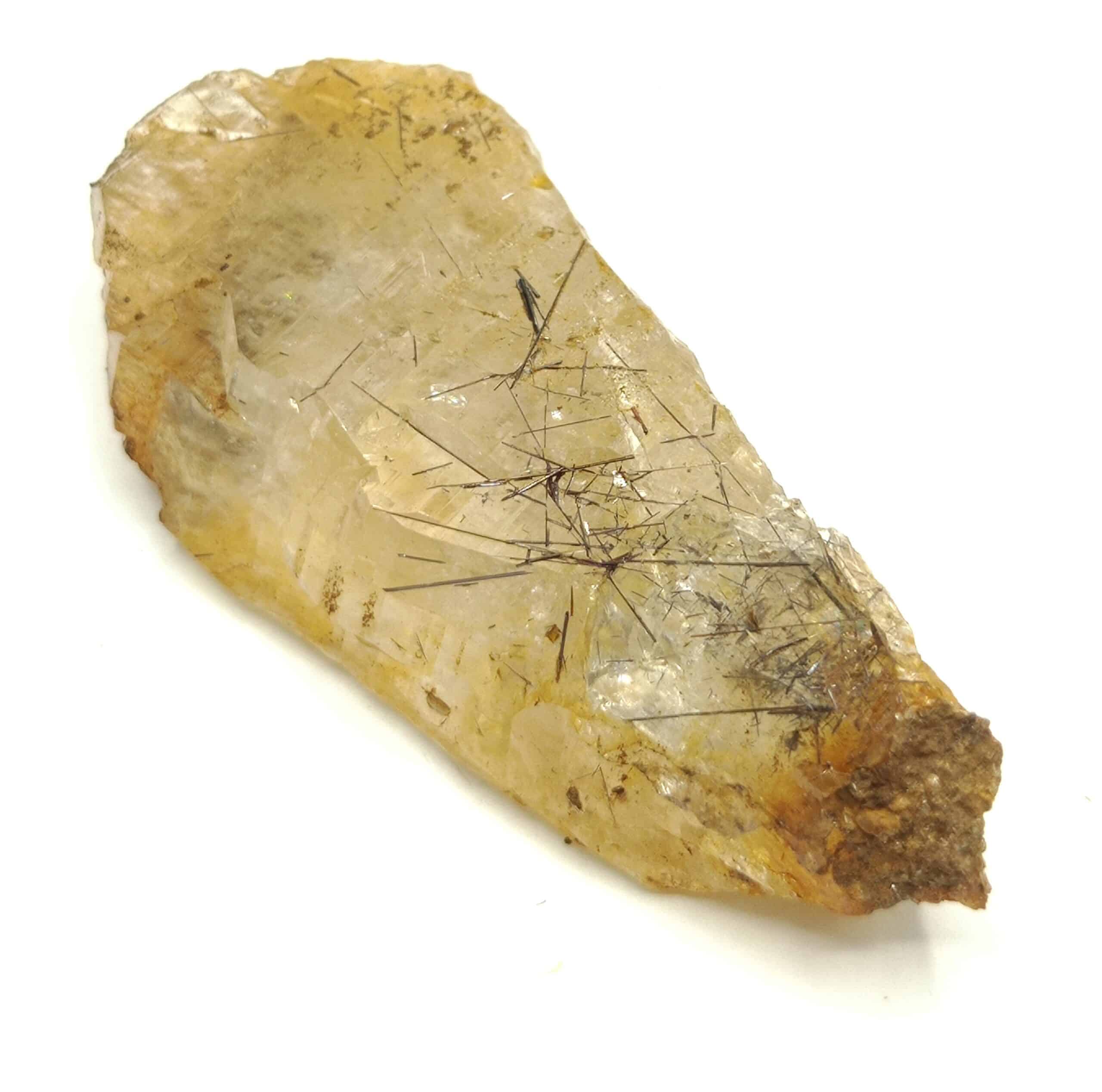 Rutile dans Quartz, Monte Prosa, Saint-Gothard, Suisse.