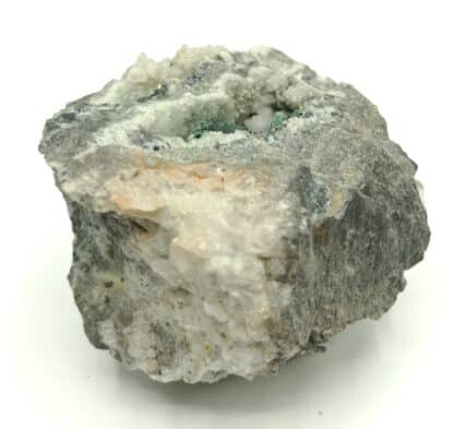 Bournonite, Bindhéimite et Malachite, Le Mas Dieu, Gard.