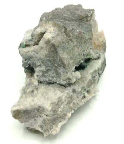 Bournonite, Bindhéimite et Malachite, Le Mas Dieu, Gard.