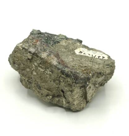 Ludlamite et Pyrite, mine de Salsigne, Mas Cabardès, Aude.