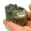 Ludlamite et Pyrite, mine de Salsigne, Mas Cabardès, Aude.