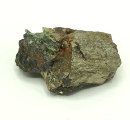 Ludlamite et Pyrite, mine de Salsigne, Mas Cabardès, Aude.