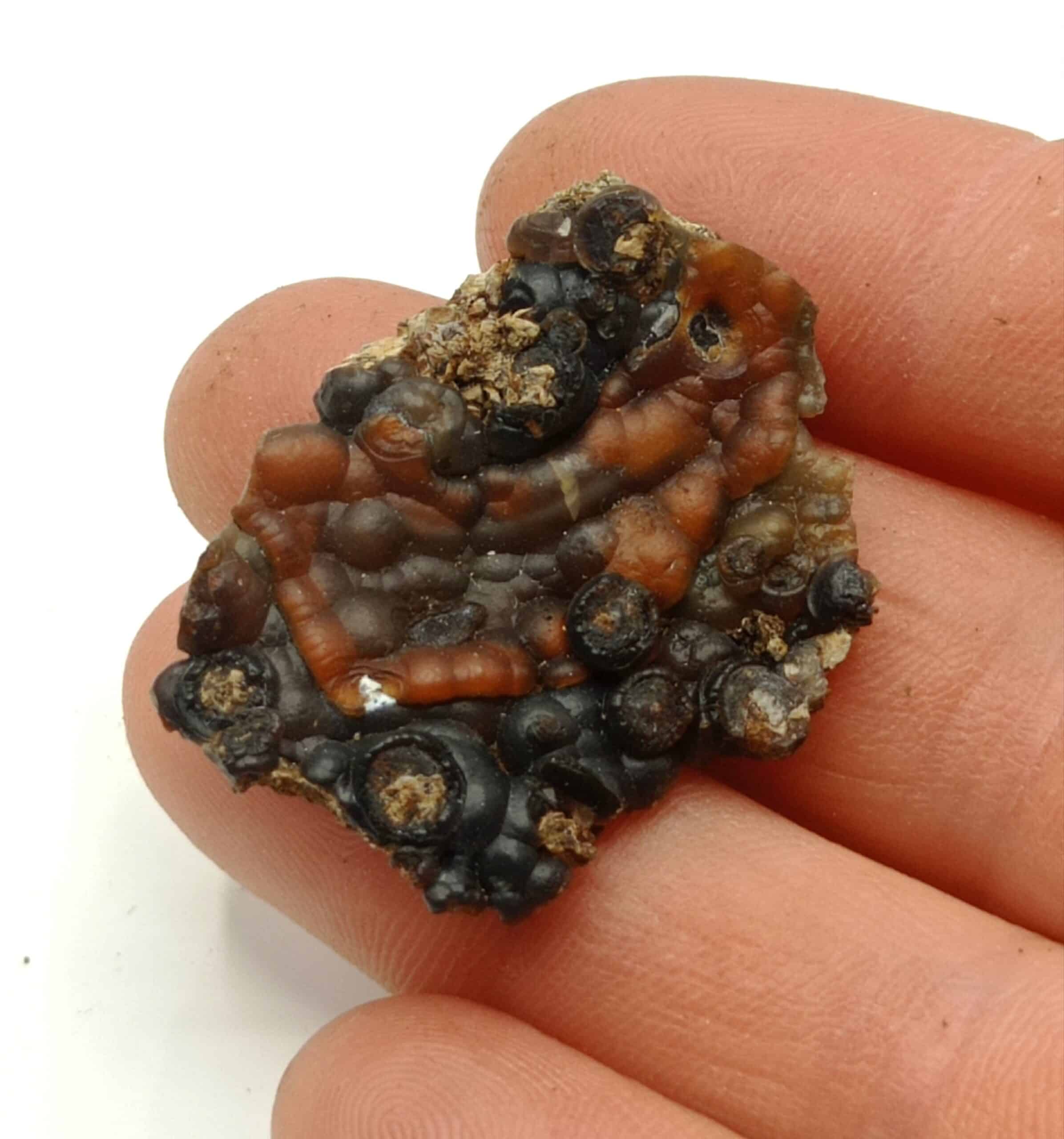 Lot de 4 Lussatite, Puy de la Bourrière, Puy-de-Dôme, Auvergne.