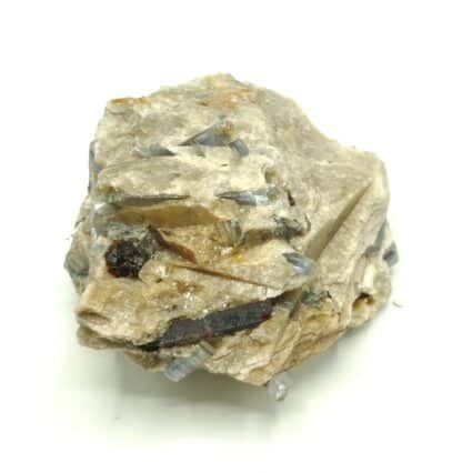 Staurotide et Disthène (Kyanite), Pizzo Forno, Suisse.