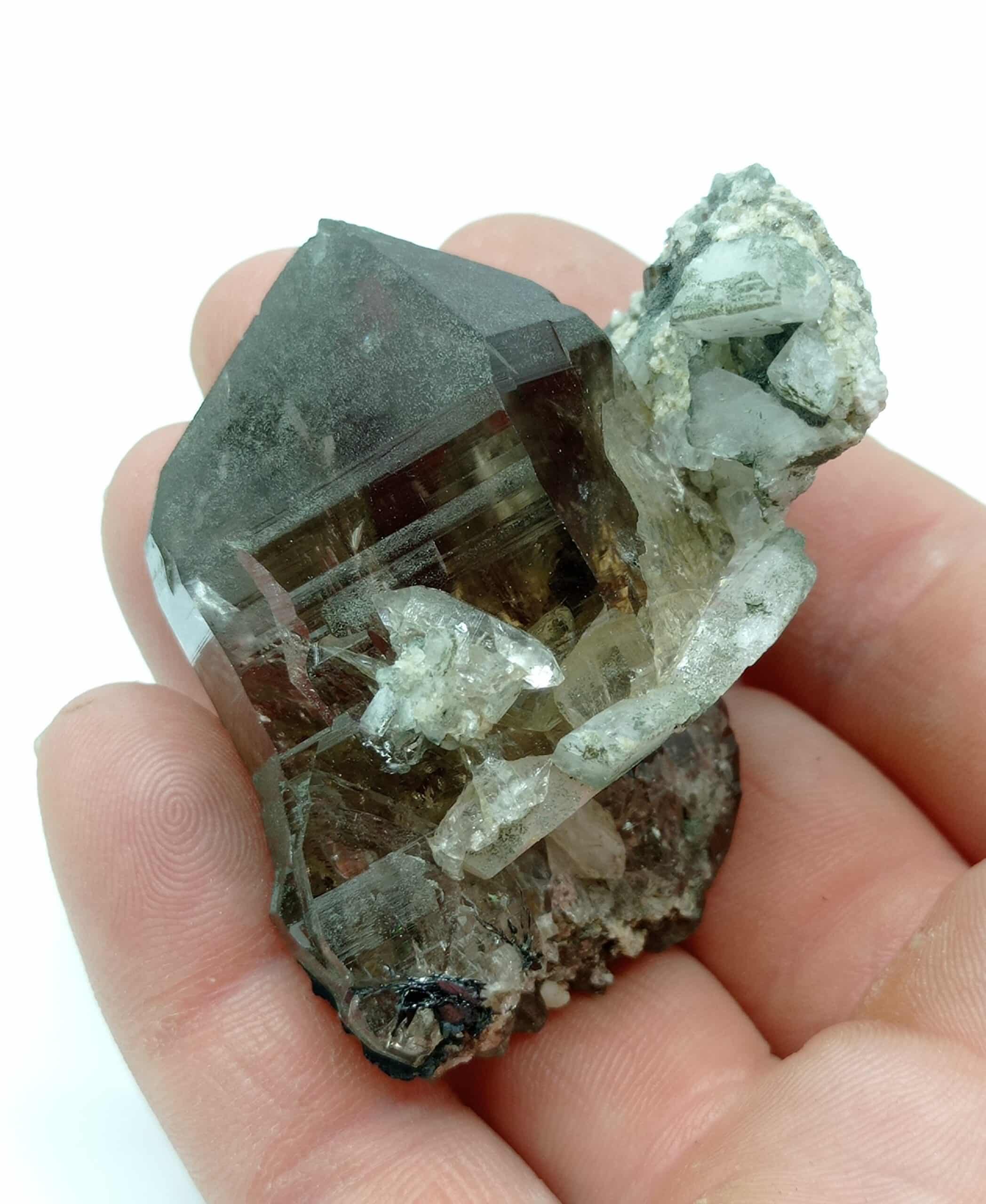 Adulaire et Quartz, Saint-Gothard, Suisse.