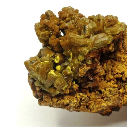 Pyromorphite mustard touch, Mine des Farges, Ussel, Corrèze.