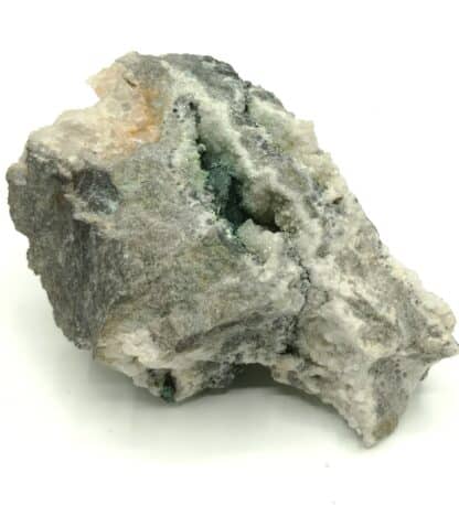 Bournonite, Bindhéimite et Malachite, Le Mas Dieu, Gard.