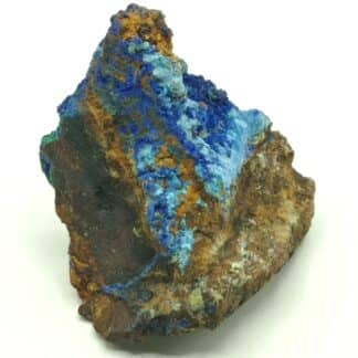 Linarite et Cyanotrichite, mine de mine de Valcroze, Alzon, Gard.