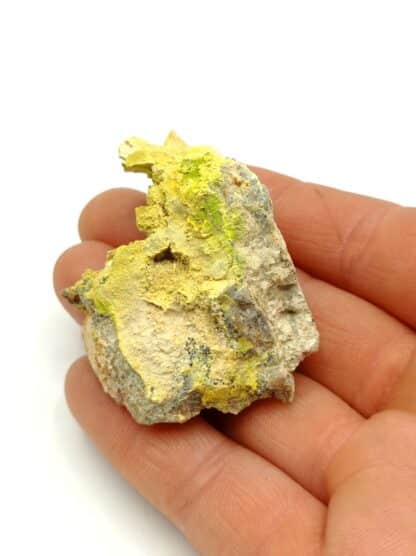 Pyromorphite jaune à verte, Nant, Millau, Aveyron.