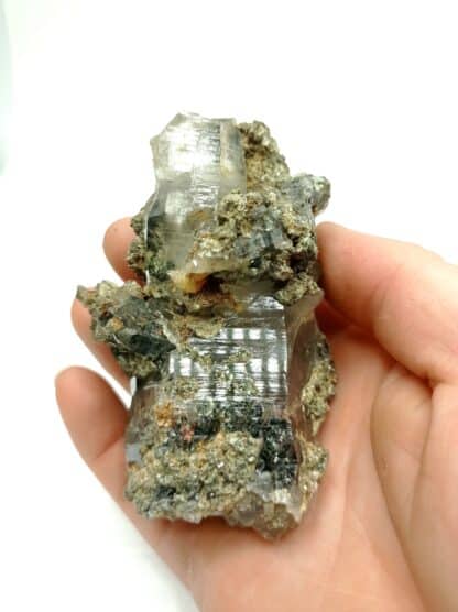 Quartz, Hématite et Clinochlore (Pennine), Suisse.