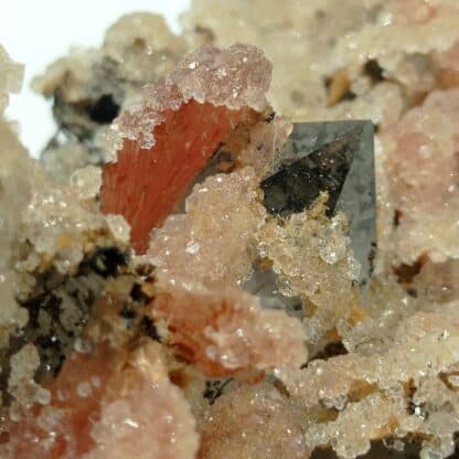 Inésite, Hubeite et Quartz, Hubei, Chine.