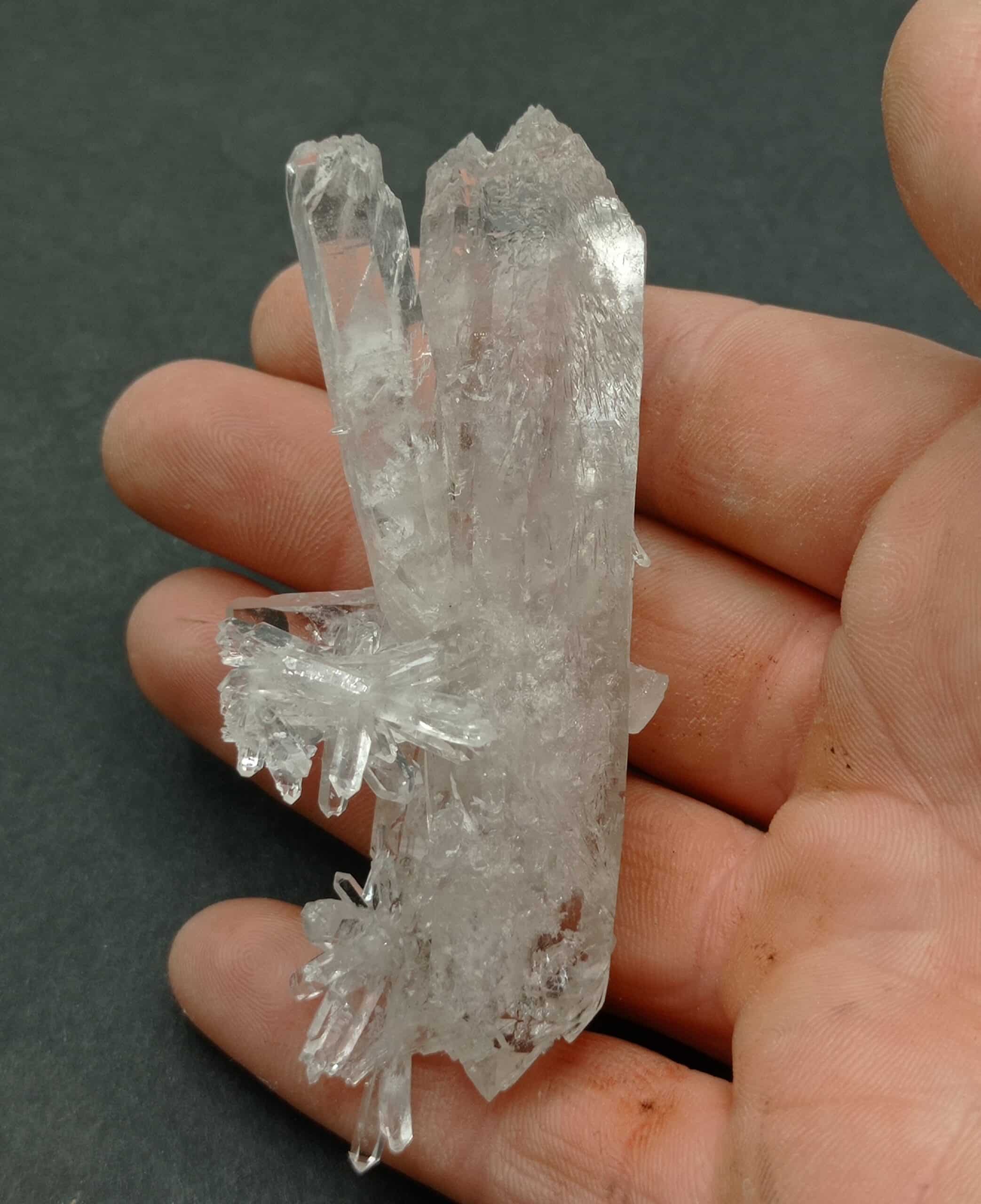 Quartz et Baryte (Barytine), Le Lac Blanc, l’Alpe d’Huez, Oisans, Isère.