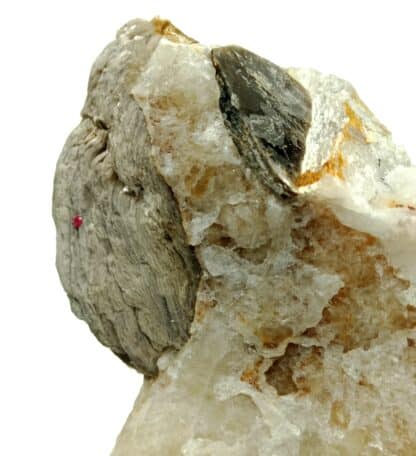 Muscovite et Quartz, Beauchaud, Saint-Pierre-la-Bourlhonne, Puy-de-Dôme.