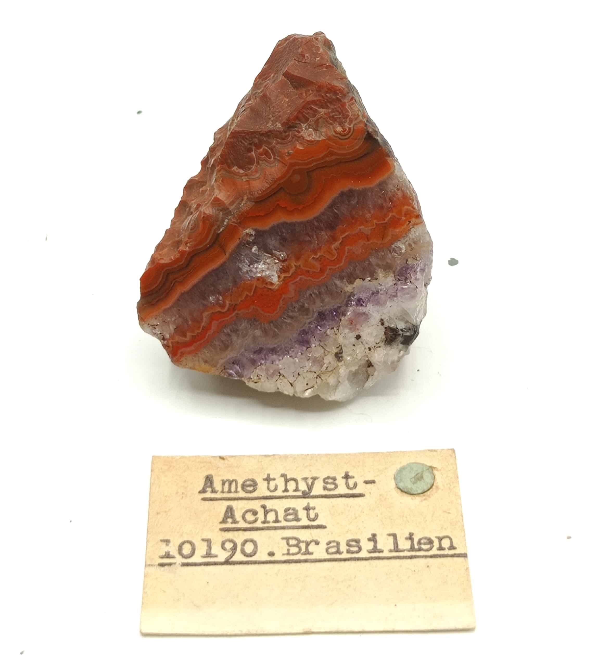 Agate améthyste, Brésil.