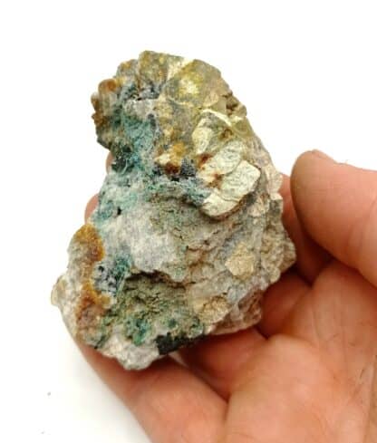 Chalcopyrite et Malachite, Filon Teutschgrund, Giromagny, Territoire de Belfort.