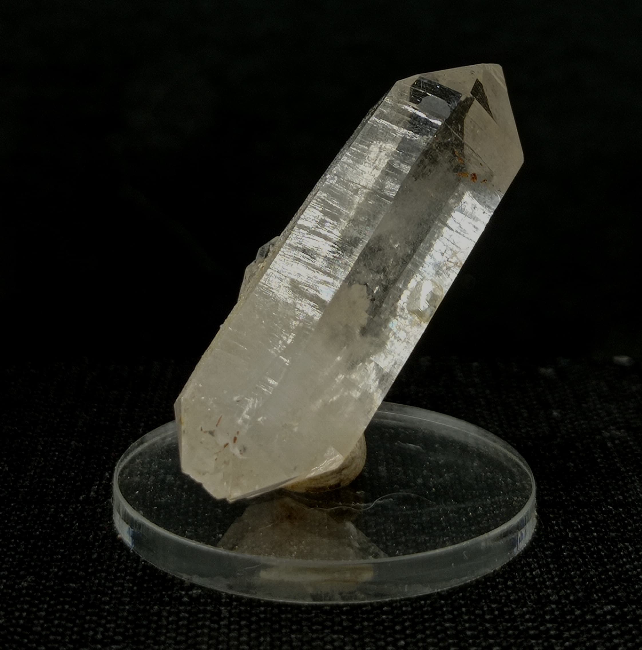 Quartz biterminé, La Mine à Giraud, La Gardette, Oisans, Isère.