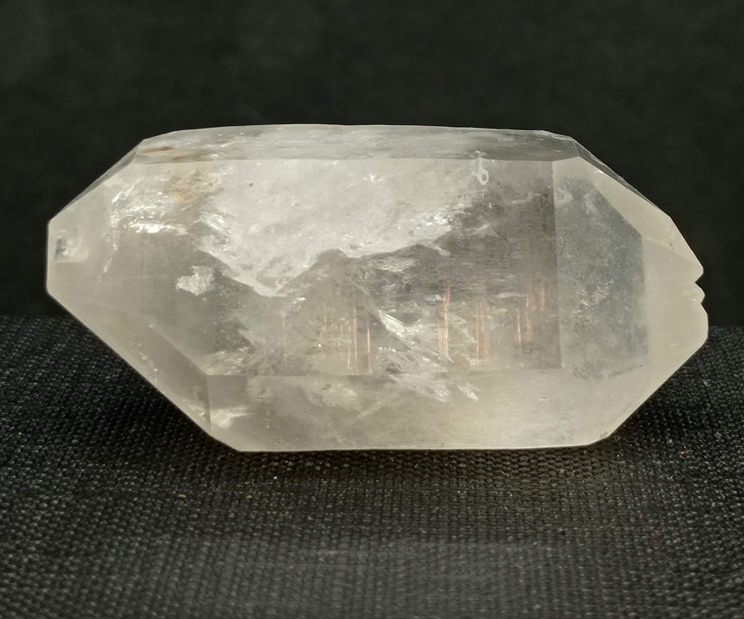 Quartz biterminé, Le Bolchu, Beaufortain, Savoie.