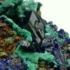 Azurite et Malachite, Touissit, Maroc.