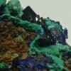 Azurite et Malachite, Touissit, Maroc.