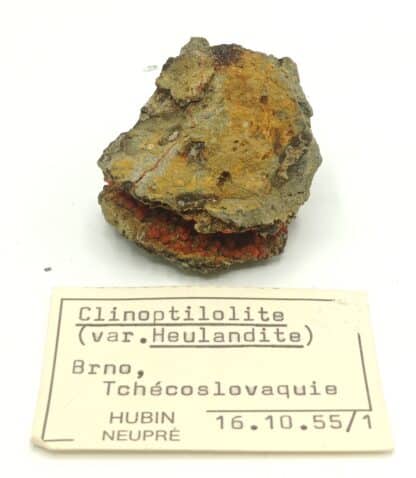 Clinoptilolite (Heulandite), Brno, République Tchèque.