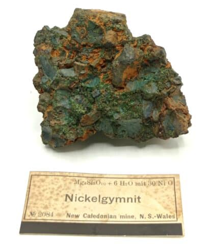 Nickelgymnit (Antigorite, Garniérite), Nouvelle-Calédonie.