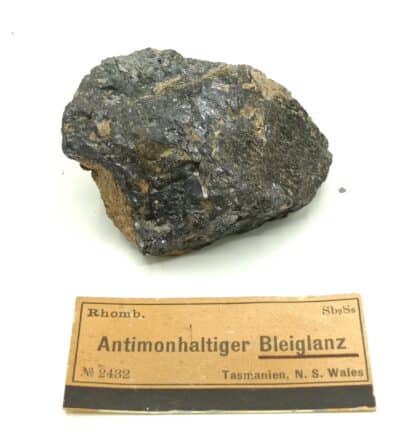 Antimonhaltiger Bleiglanz (Stibine), Tasmanie.