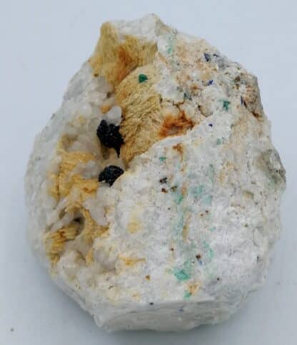 Azurite, malachite, le Mas Dieu, Gard.