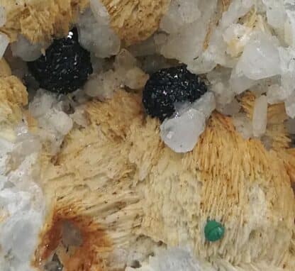 Azurite, malachite, le Mas Dieu, Gard.