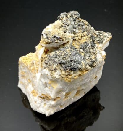 Blende (Sphalérite) et Pyrite, Marsanges, Haute-Loire, Ex-Fouilhoux.