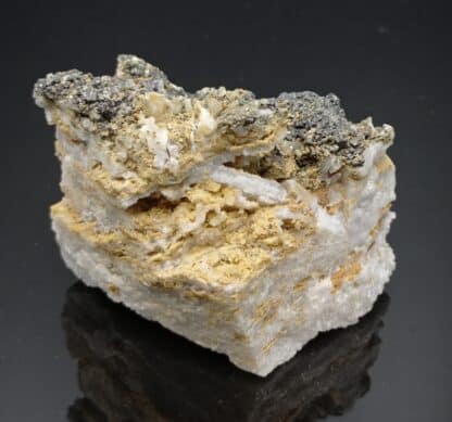 Blende (Sphalérite) et Pyrite, Marsanges, Haute-Loire, Ex-Fouilhoux.