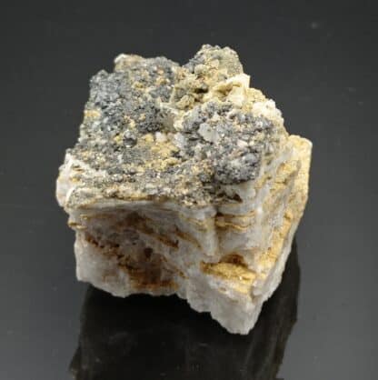 Blende (Sphalérite) et Pyrite, Marsanges, Haute-Loire, Ex-Fouilhoux.