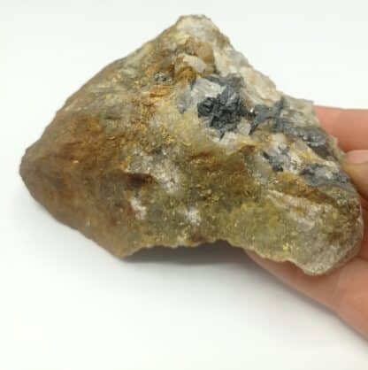 Wolframite et Pyrite, Puy-les-Vignes, Haute-Vienne, Limousin.