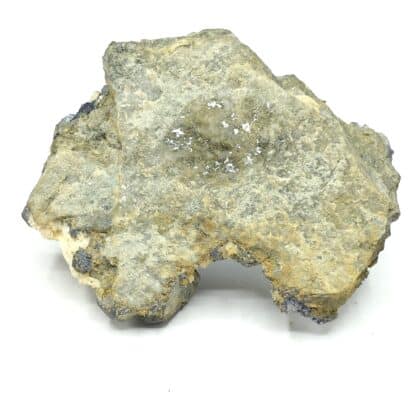 Pyrite et Baryte sur Galène, Champagnac, Rochechouart, Haute-Vienne.