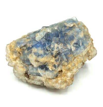 Quartz sur Fluorine bleue, Les Salles, Ussel, Corrèze.