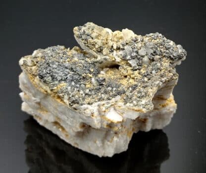 Blende (Sphalérite) et Pyrite, Marsanges, Haute-Loire, Ex-Fouilhoux.