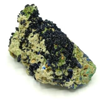 Azurite et Smithsonite, Tsumeb, Namibie.