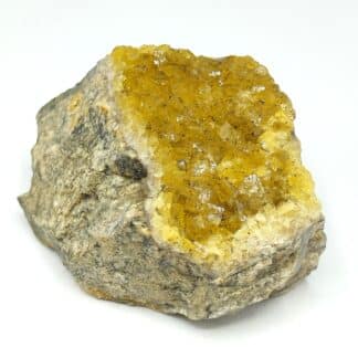 Fluorine (Fluorite) et Pyrite, Chaptelat, Haute-Vienne, Limousin.