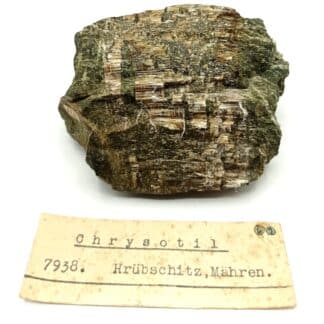 Chrysotile, Hrübschitz, Moravie, République tchèque.