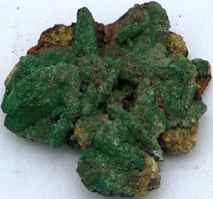 Bournonite, malachite, stibiconite, Le Loiras, Hérault.